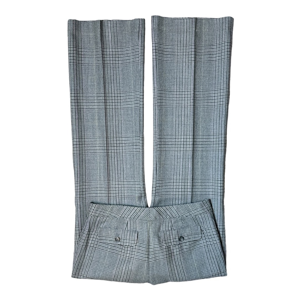 ANN TAYLOR WOOL BLEND HERRINGBONE FLAT FRONT LINED WIDE LEG TROUSER PANTS - Picture 7 of 11